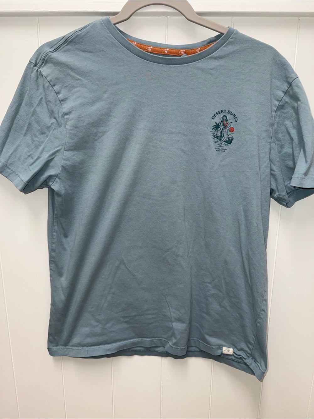 Desert Dunes Oahu Hawaii Surf Club Blue Graphic T-Shirt Men’s Medium